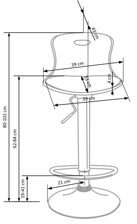 Halmar H49 hoker czarno-biały Halmar H49 hoker czarno-biały