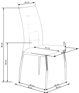 Halmar K134 krzesło biały