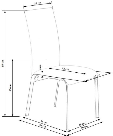Halmar K135 krzesło biały Halmar K135 krzesło biały