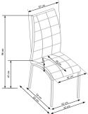 Halmar K186 krzesło cappuccino - biały