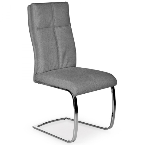 Halmar K345 krzesło popielate tkanina / stal chromowana Halmar K345 krzesło popielate tkanina / stal chromowana