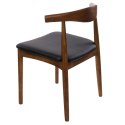 D2.DESIGN Krzesło Codo drewno jesionowe j. brąz siedzisko skóra sztuczna do jadalni salonu restauracji D2.DESIGN Krzesło Codo drewno jesionowe j. brąz siedzisko skóra sztuczna do jadalni salonu restauracji