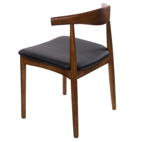 D2.DESIGN Krzesło Codo drewno jesionowe j. brąz siedzisko skóra sztuczna do jadalni salonu restauracji D2.DESIGN Krzesło Codo drewno jesionowe j. brąz siedzisko skóra sztuczna do jadalni salonu restauracji