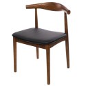 D2.DESIGN Krzesło Codo drewno jesionowe j. brąz siedzisko skóra sztuczna do jadalni salonu restauracji D2.DESIGN Krzesło Codo drewno jesionowe j. brąz siedzisko skóra sztuczna do jadalni salonu restauracji