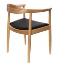 KRZESŁO Z PODŁOKIETNIKAMI President drewniane NATURALNY siedzisko EKOSKÓRA D2.DESIGN KRZESŁO Z PODŁOKIETNIKAMI President drewniane NATURALNY siedzisko EKOSKÓRA D2.DESIGN