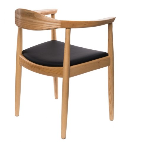 KRZESŁO Z PODŁOKIETNIKAMI President drewniane NATURALNY siedzisko EKOSKÓRA D2.DESIGN KRZESŁO Z PODŁOKIETNIKAMI President drewniane NATURALNY siedzisko EKOSKÓRA D2.DESIGN