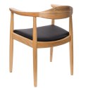 KRZESŁO Z PODŁOKIETNIKAMI President drewniane NATURALNY siedzisko EKOSKÓRA D2.DESIGN KRZESŁO Z PODŁOKIETNIKAMI President drewniane NATURALNY siedzisko EKOSKÓRA D2.DESIGN