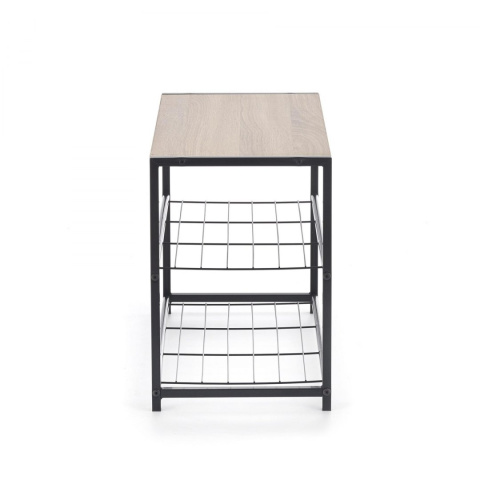 Halmar stojak na buty NARVIK ST1 stal czarny / dąb sonoma MDF laminat 63x30 Halmar stojak na buty NARVIK ST1 stal czarny / dąb sonoma MDF laminat 63x30
