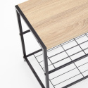Halmar stojak na buty NARVIK ST1 stal czarny / dąb sonoma MDF laminat 63x30 Halmar stojak na buty NARVIK ST1 stal czarny / dąb sonoma MDF laminat 63x30