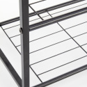 Halmar stojak na buty NARVIK ST1 stal czarny / dąb sonoma MDF laminat 63x30 Halmar stojak na buty NARVIK ST1 stal czarny / dąb sonoma MDF laminat 63x30
