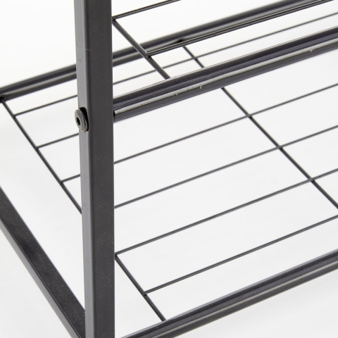 Halmar stojak na buty NARVIK ST1 stal czarny / dąb sonoma MDF laminat 63x30 Halmar stojak na buty NARVIK ST1 stal czarny / dąb sonoma MDF laminat 63x30