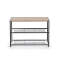 Halmar stojak na buty NARVIK ST1 stal czarny / dąb sonoma MDF laminat 63x30 Halmar stojak na buty NARVIK ST1 stal czarny / dąb sonoma MDF laminat 63x30
