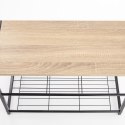 Halmar stojak na buty NARVIK ST1 stal czarny / dąb sonoma MDF laminat 63x30 Halmar stojak na buty NARVIK ST1 stal czarny / dąb sonoma MDF laminat 63x30
