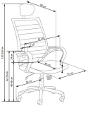FOTEL OBROTOWY PRACOWNICZY SOCKET Halmar TILT biało-czarny TKANINA MEMBRANOWA SIATKA FOTEL OBROTOWY PRACOWNICZY SOCKET Halmar TILT biało-czarny TKANINA MEMBRANOWA SIATKA