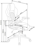 Halmar SONIC fotel obrotowy gabinetowy czarny / j. popiel tkanina mechanizm TILT gamingowy krzesło do biurka Gamingowe Halmar SONIC fotel obrotowy gabinetowy czarny / j. popiel tkanina mechanizm TILT gamingowy krzesło do biurka Gamingowe