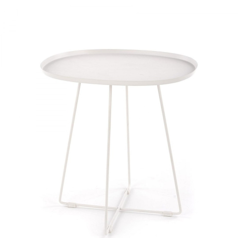 Halmar ława stolik TINA stal malowana, biała 50x42 Halmar ława stolik TINA stal malowana, biała 50x42