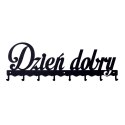 Intesi Wieszak ścienny Dzień dobry 01 czarny Intesi Wieszak ścienny Dzień dobry 01 czarny