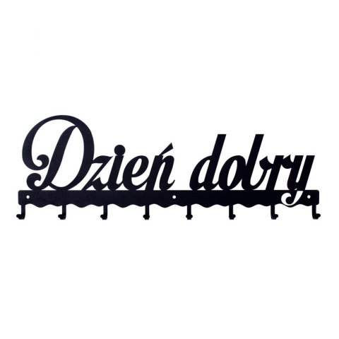 Intesi Wieszak ścienny Dzień dobry 01 czarny Intesi Wieszak ścienny Dzień dobry 01 czarny