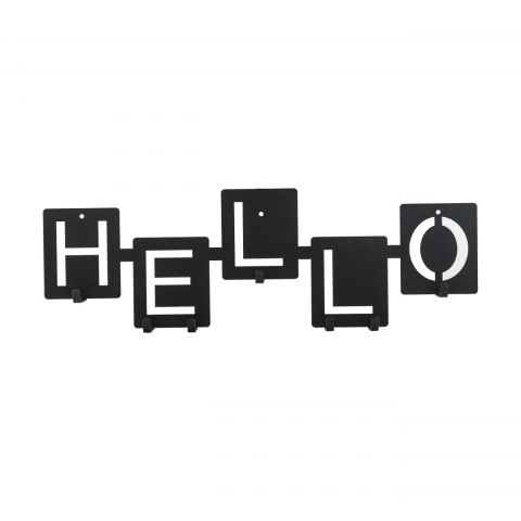 Intesi Wieszak ścienny Hello czarny Intesi Wieszak ścienny Hello czarny