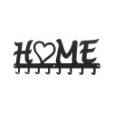 Intesi Wieszak ścienny Home czarny metal malowany proszkowo do przedpokoju holu recepcji Intesi Wieszak ścienny Home czarny metal malowany proszkowo do przedpokoju holu recepcji
