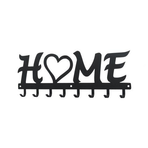 Intesi Wieszak ścienny Home czarny metal malowany proszkowo do przedpokoju holu recepcji Intesi Wieszak ścienny Home czarny metal malowany proszkowo do przedpokoju holu recepcji