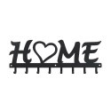 Intesi Wieszak ścienny Home czarny metal malowany proszkowo do przedpokoju holu recepcji Intesi Wieszak ścienny Home czarny metal malowany proszkowo do przedpokoju holu recepcji