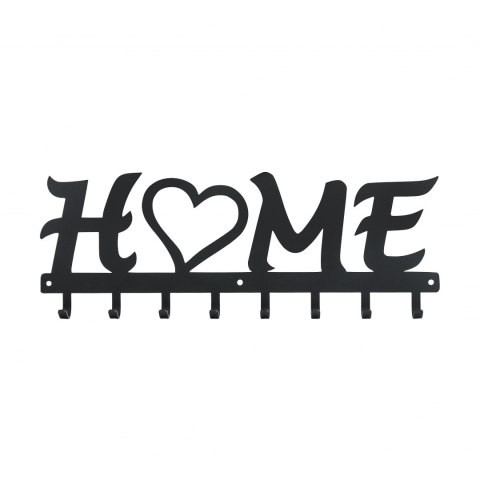 Intesi Wieszak ścienny Home czarny metal malowany proszkowo do przedpokoju holu recepcji Intesi Wieszak ścienny Home czarny metal malowany proszkowo do przedpokoju holu recepcji