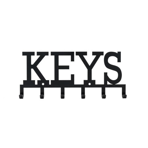 Intesi Wieszak ścienny Keys czarny Intesi Wieszak ścienny Keys czarny