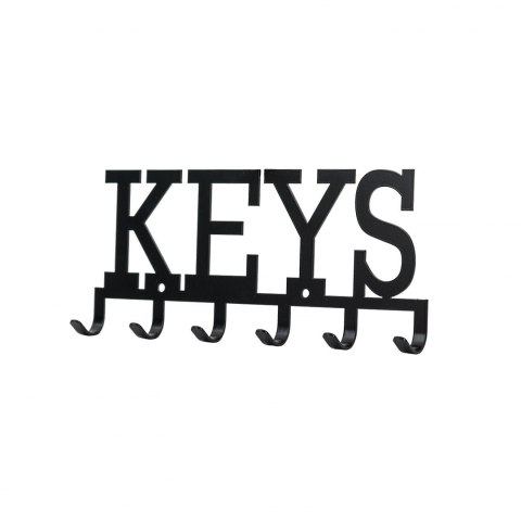 Intesi Wieszak ścienny Keys czarny Intesi Wieszak ścienny Keys czarny