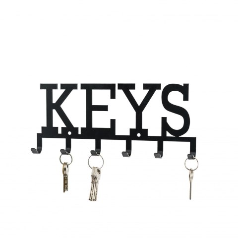 Intesi Wieszak ścienny Keys czarny Intesi Wieszak ścienny Keys czarny