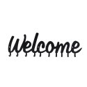 WIESZAK ŚCIENNY Welcome Intesi CZARNY mat STAL MALOWANA do recepcji holu przedpokoju WIESZAK ŚCIENNY Welcome Intesi CZARNY mat STAL MALOWANA do recepcji holu przedpokoju