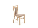 Halmar HUBERT8 krzesło dąb sonoma / tap: Inari 23 materiał: drewno lite bukowe / tkanina Halmar HUBERT8 krzesło dąb sonoma / tap: Inari 23 materiał: drewno lite bukowe / tkanina