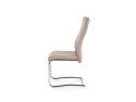 Halmar K183 krzesło cappuccino ekoskóra płozy stal chrom
