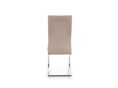 Halmar K183 krzesło cappuccino ekoskóra płozy stal chrom Halmar K183 krzesło cappuccino ekoskóra płozy stal chrom