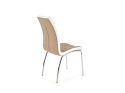 Halmar K186 krzesło cappuccino - biały