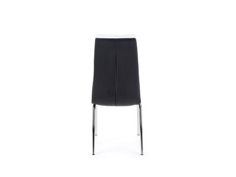 Halmar K186 krzesło czarno - białe ekoskóra /stal chromowana Halmar K186 krzesło czarno - białe ekoskóra /stal chromowana