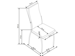 Halmar K210 krzesło cappucino / biały