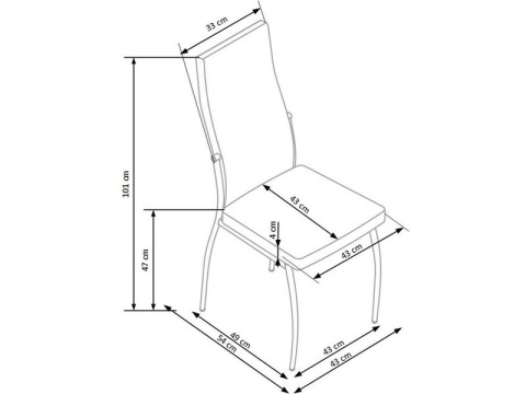 Halmar K210 krzesło cappucino / biały Halmar K210 krzesło cappucino / biały