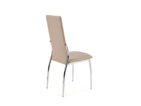 Halmar K3 krzesło chrom/cappuccino materiał: stal chromowana / ekoskóra Halmar K3 krzesło chrom/cappuccino materiał: stal chromowana / ekoskóra