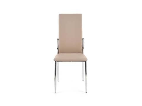Halmar K3 krzesło chrom/cappuccino materiał: stal chromowana / ekoskóra Halmar K3 krzesło chrom/cappuccino materiał: stal chromowana / ekoskóra