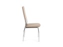 Halmar K3 krzesło chrom/cappuccino materiał: stal chromowana / ekoskóra Halmar K3 krzesło chrom/cappuccino materiał: stal chromowana / ekoskóra
