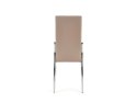Halmar K3 krzesło chrom/cappuccino materiał: stal chromowana / ekoskóra Halmar K3 krzesło chrom/cappuccino materiał: stal chromowana / ekoskóra