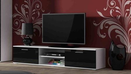 Halmar SOHO RTV 180 BIAŁY/CZARNY POŁYSK Halmar SOHO RTV 180 BIAŁY/CZARNY POŁYSK