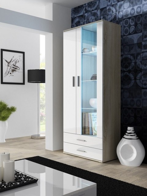 Halmar SOHO WITRYNA S6 (2D2S) SONOMA/BIAŁY Halmar SOHO WITRYNA S6 (2D2S) SONOMA/BIAŁY