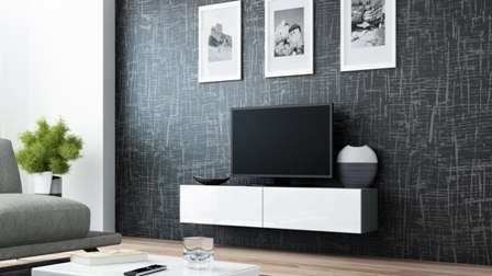 Halmar VIGO RTV 140 SZARY MAT/BIAŁY POŁ Halmar VIGO RTV 140 SZARY MAT/BIAŁY POŁ
