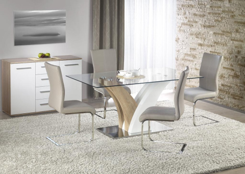 Halmar K219 krzesło na płoazch cappuccino ekoskóra Halmar K219 krzesło na płoazch cappuccino ekoskóra