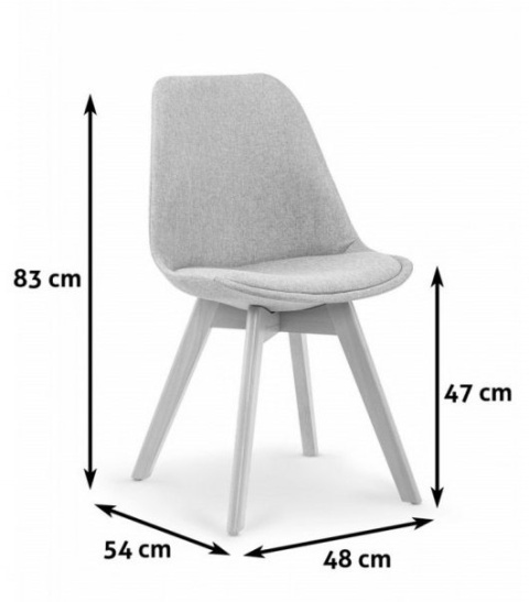 KRZESŁO TAPICEROWANE K303 CIEMNO NIEBIESKIE / BUK tkanina, DREWNO LITE Halmar KRZESŁO TAPICEROWANE K303 CIEMNO NIEBIESKIE / BUK tkanina, DREWNO LITE Halmar