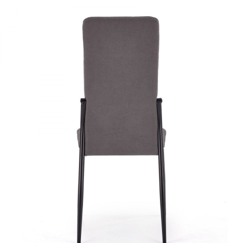 KRZESŁO TAPICEROWANE K334 Halmar POPIEL TKANINA /nogi CZARNE STAL malowana KRZESŁO TAPICEROWANE K334 Halmar POPIEL TKANINA /nogi CZARNE STAL malowana