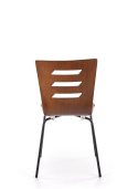 Halmar K355 krzesło nogi - czarne, sklejka - orzech