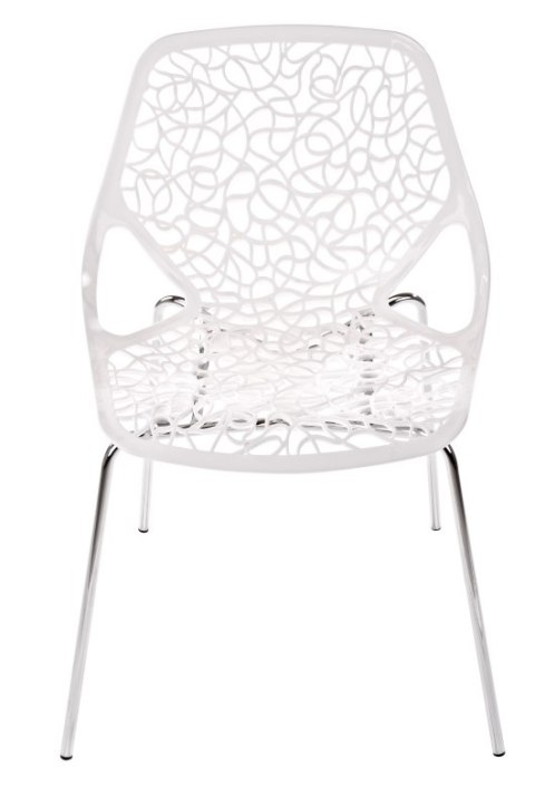 D2.DESIGN Krzesło Cepelia siedzisko białe tworzywo podstawa stal chromowana można sztaplować D2.DESIGN Krzesło Cepelia siedzisko białe tworzywo podstawa stal chromowana można sztaplować